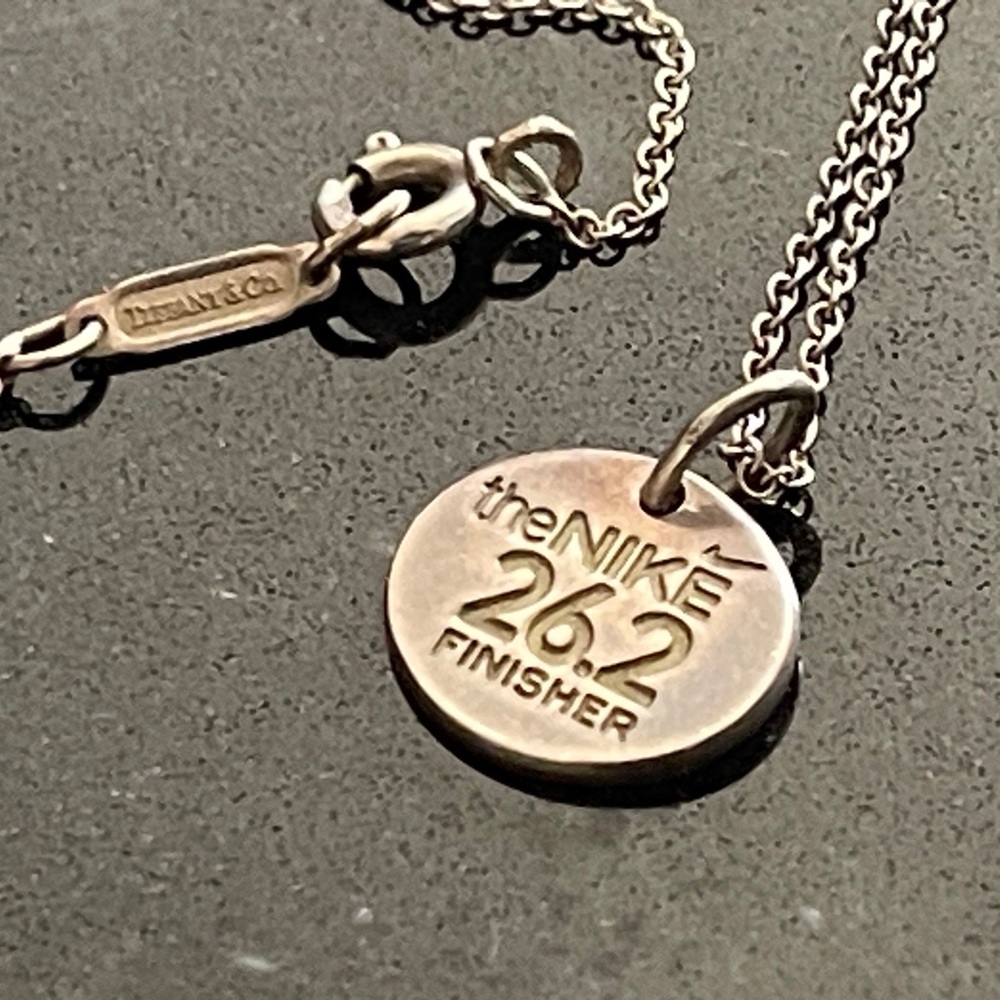 Tiffany &  Co. Nike Pendant Chain Necklace Sterling Silver.